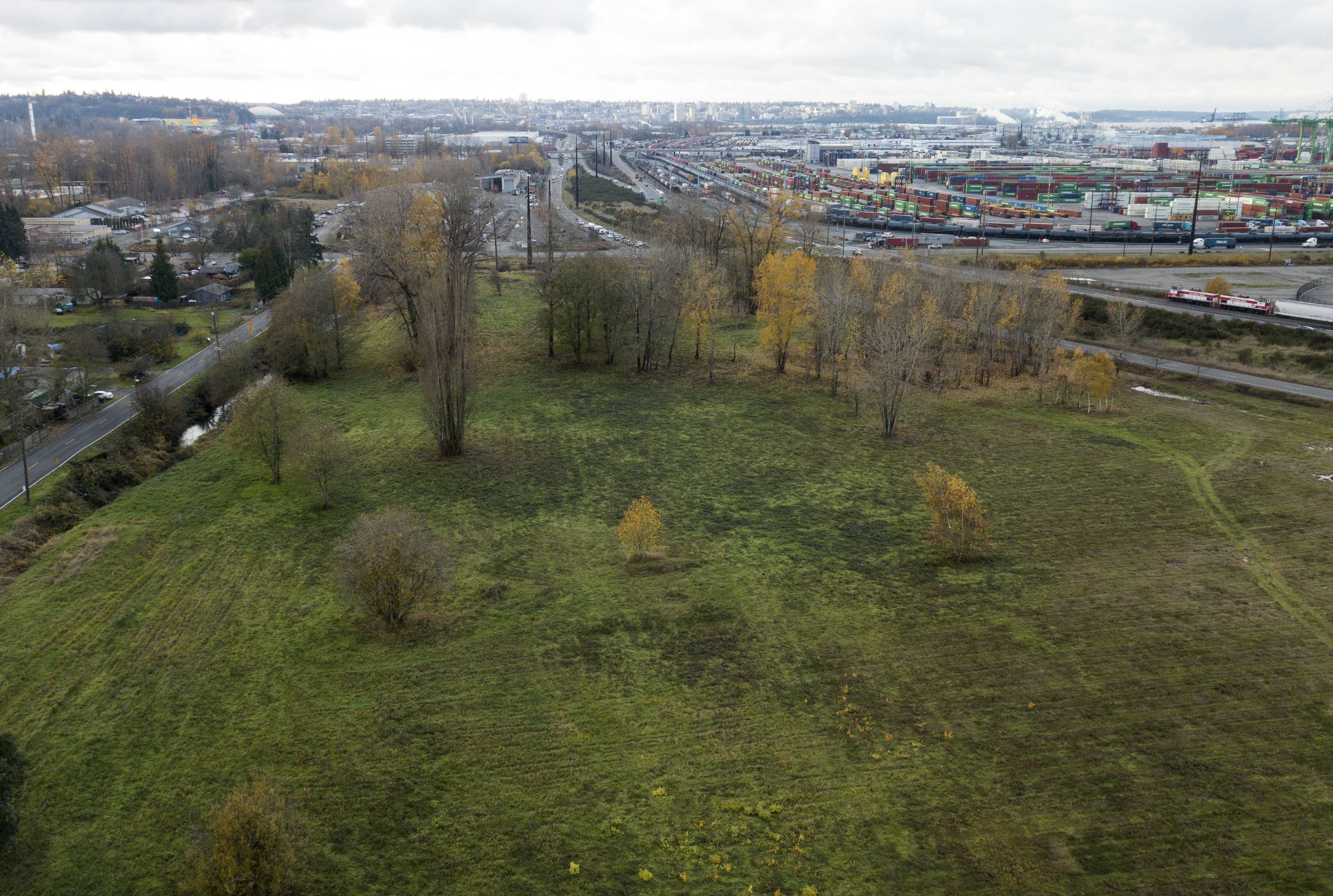 aerial photo of a habitat site